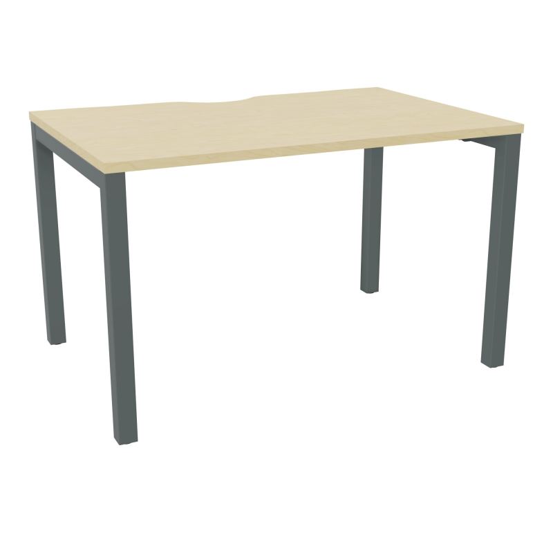 BUREAU ARIAL T RECT ECHANC.L120XP80 EP25 PIED CARRE ARCHE FX N8 SU