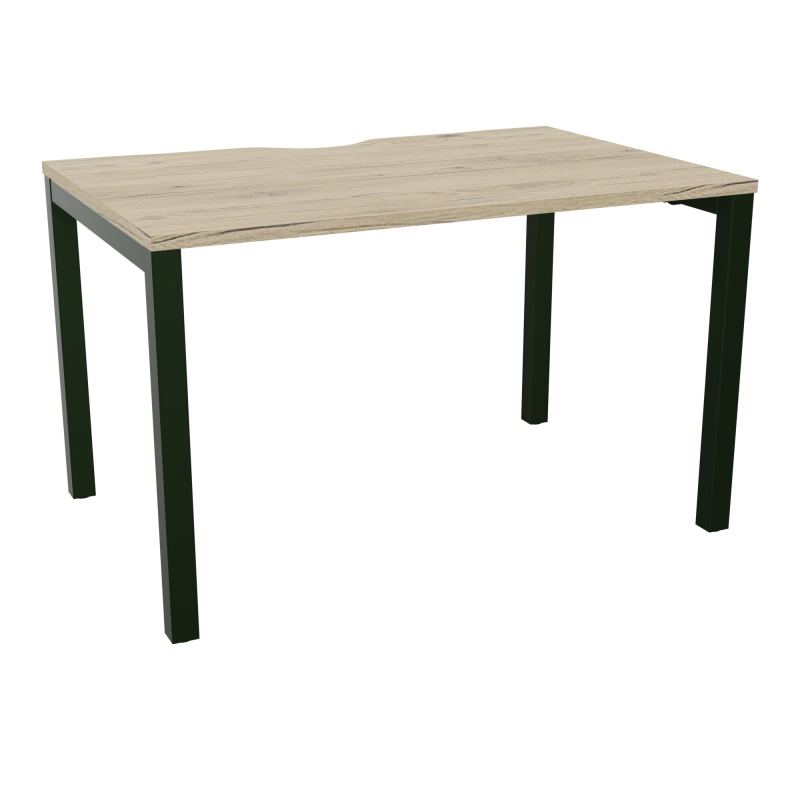BUREAU ARIAL T RECT ECHANC.L120XP80 EP25 PIED CARRE ARCHE FX R3 ST