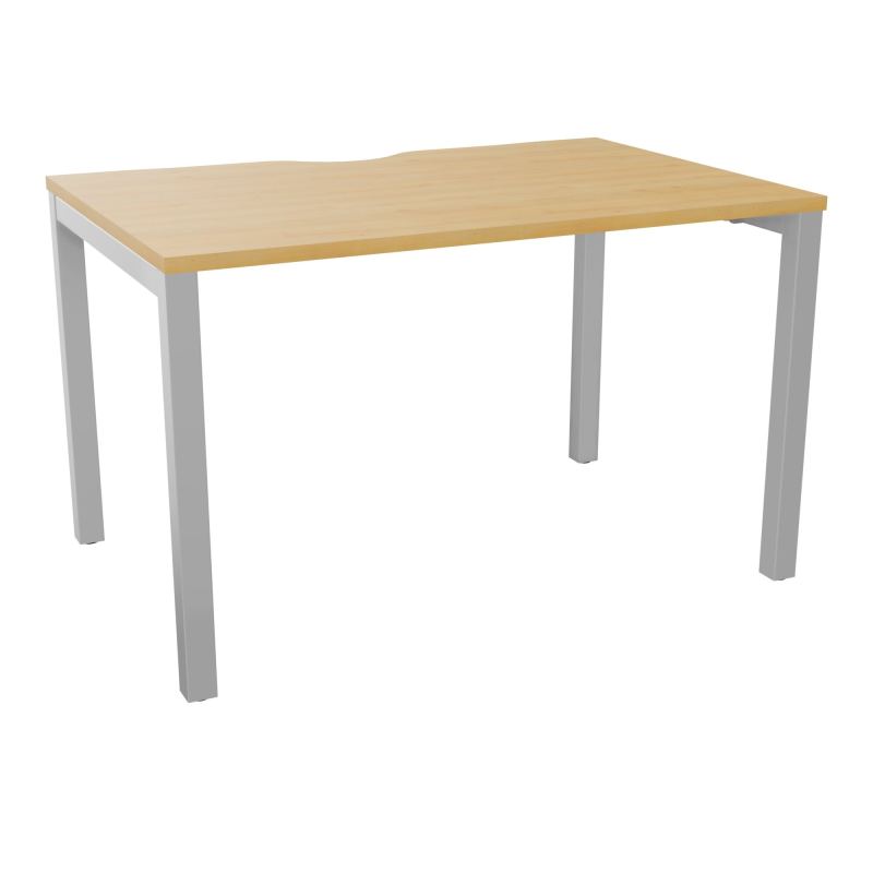 BUREAU ARIAL T RECT ECHANC.L120XP80 EP25 PIED CARRE ARCHE FX  R5 SA