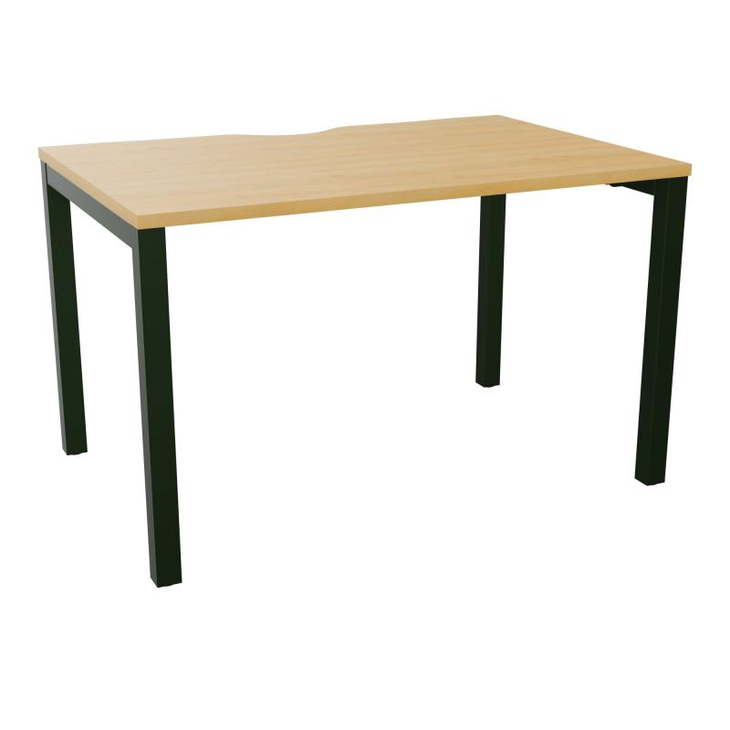 BUREAU ARIAL T RECT ECHANC.L120XP80 EP25 PIED CARRE ARCHE FX  R5 ST