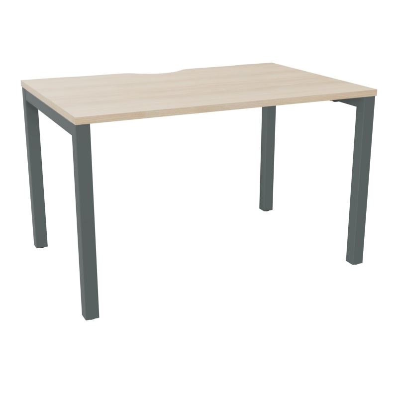 BUREAU ARIAL T RECT ECHANC.L120XP80 EP25 PIED CARRE ARCHE FX RZ SU