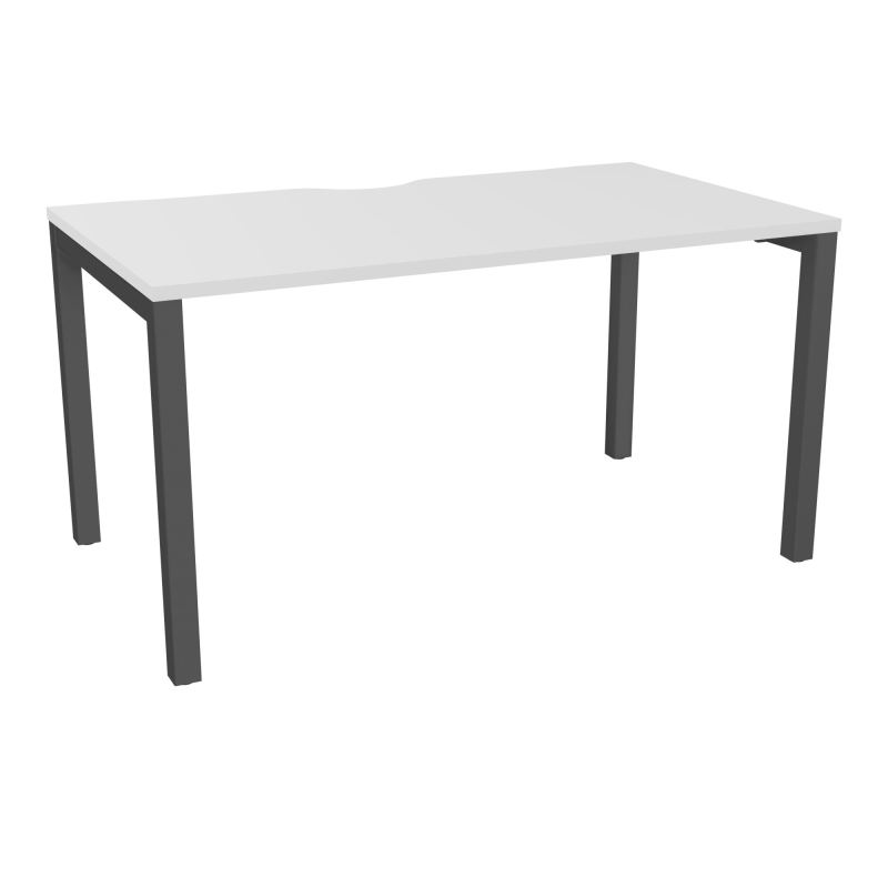 BUREAU ARIAL T RECT ECHANC.L140XP80 EP25 PIED CARRE ARCHE FX MG SC