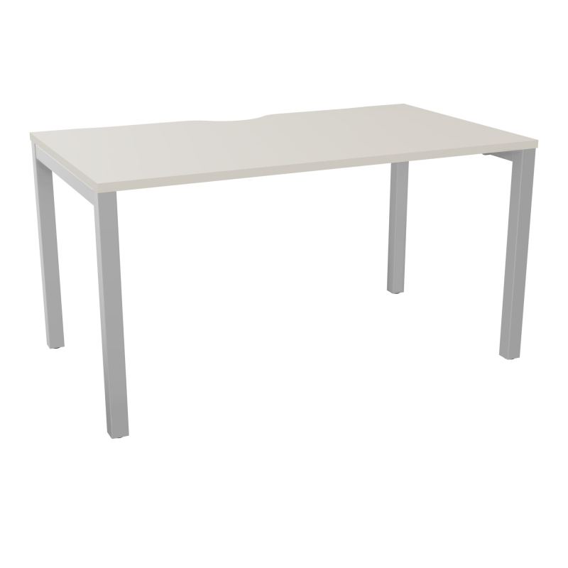 BUREAU ARIAL T RECT ECHANC.L140XP80 EP25 PIED CARRE ARCHE FX N5 SA