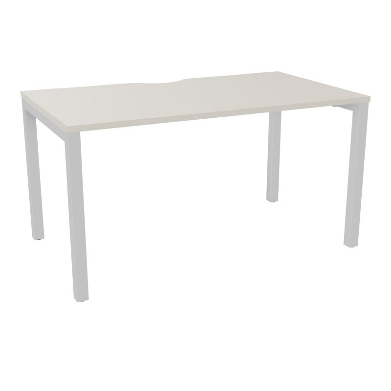 BUREAU ARIAL T RECT ECHANC.L140XP80 EP25 PIED CARRE ARCHE FX N5 SD
