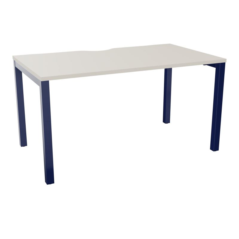 BUREAU ARIAL T RECT ECHANC.L140XP80 EP25 PIED CARRE ARCHE FX N5 X4