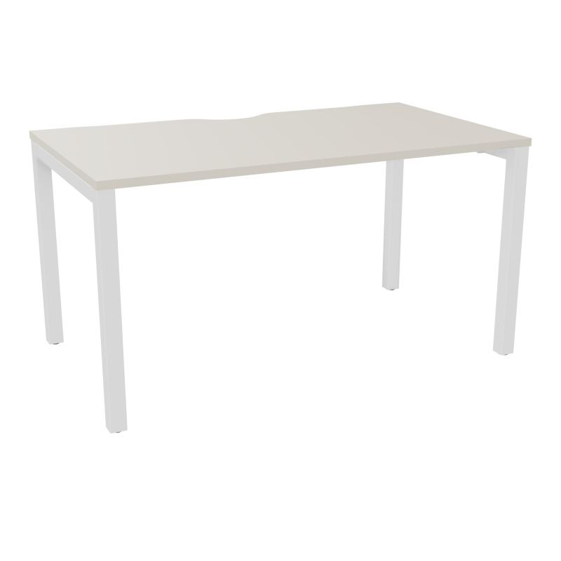 BUREAU ARIAL T RECT ECHANC.L140XP80 EP25 PIED CARRE ARCHE FX N5 ZO