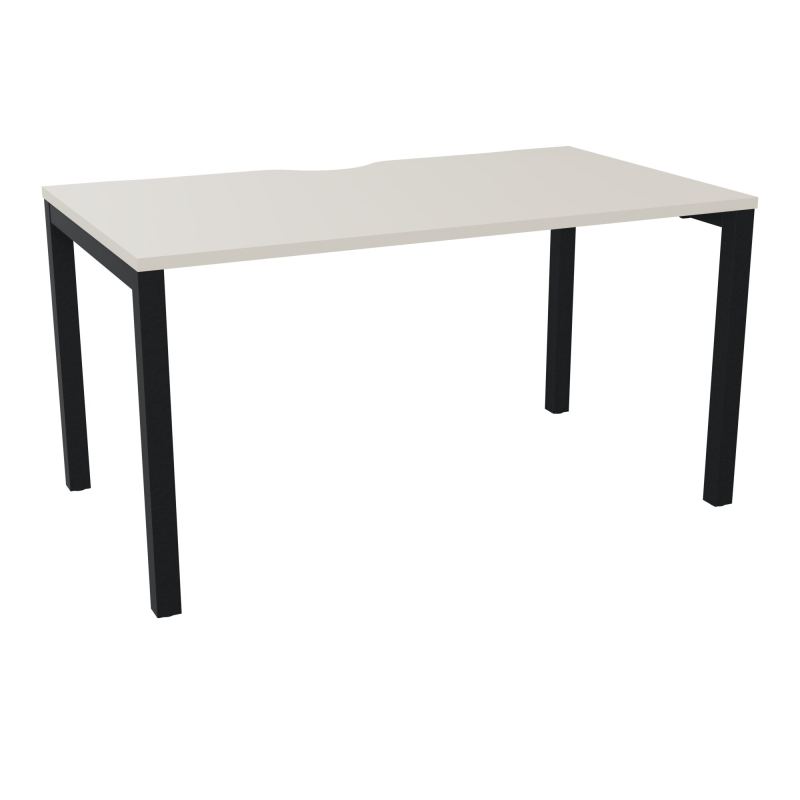 BUREAU ARIAL T RECT ECHANC.L140XP80 EP25 PIED CARRE ARCHE FX N5 ZP
