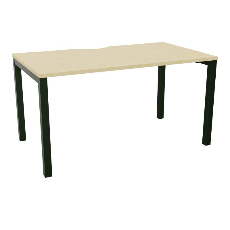 BUREAU ARIAL T RECT ECHANC.L140XP80 EP25 PIED CARRE ARCHE FX N8 ST