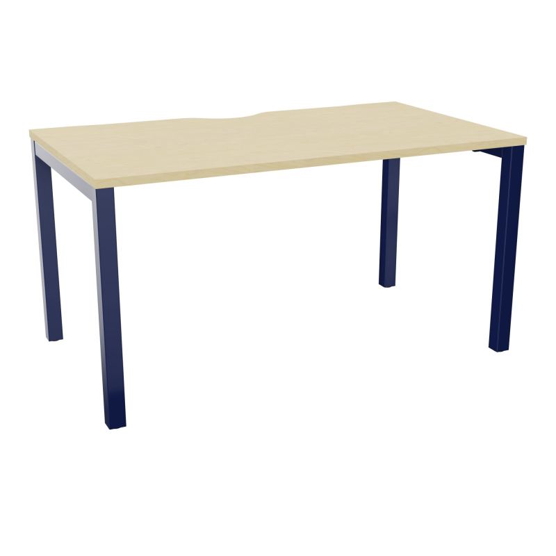 BUREAU ARIAL T RECT ECHANC.L140XP80 EP25 PIED CARRE ARCHE FX N8 X4