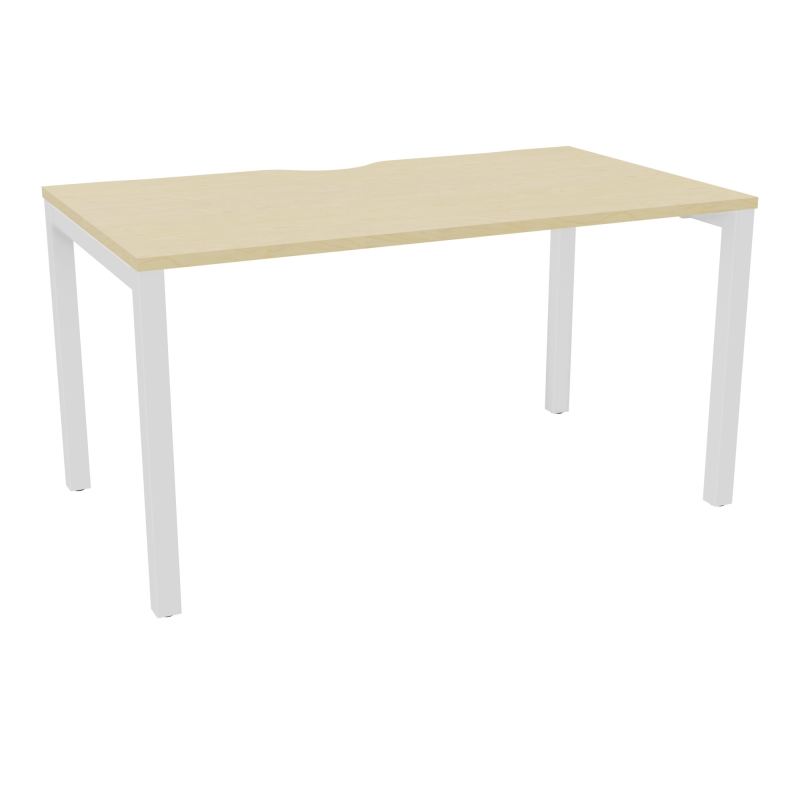 BUREAU ARIAL T RECT ECHANC.L140XP80 EP25 PIED CARRE ARCHE FX N8 ZO
