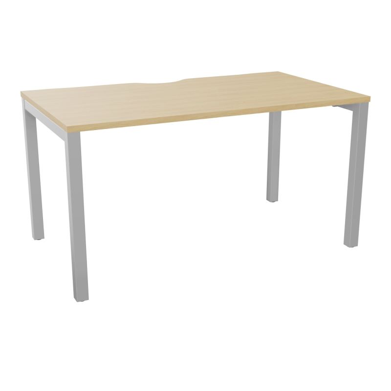 BUREAU ARIAL T RECT ECHANC.L140XP80 EP25 PIED CARRE ARCHE FX  R1 SA