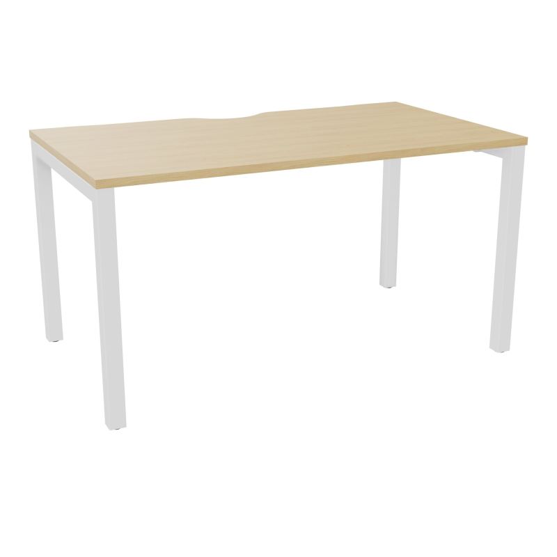 BUREAU ARIAL T RECT ECHANC.L140XP80 EP25 PIED CARRE ARCHE FX  R1 SO
