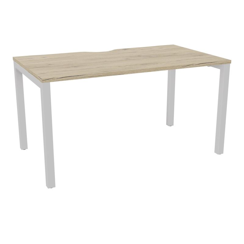 BUREAU ARIAL T RECT ECHANC.L140XP80 EP25 PIED CARRE ARCHE FX R3 SD