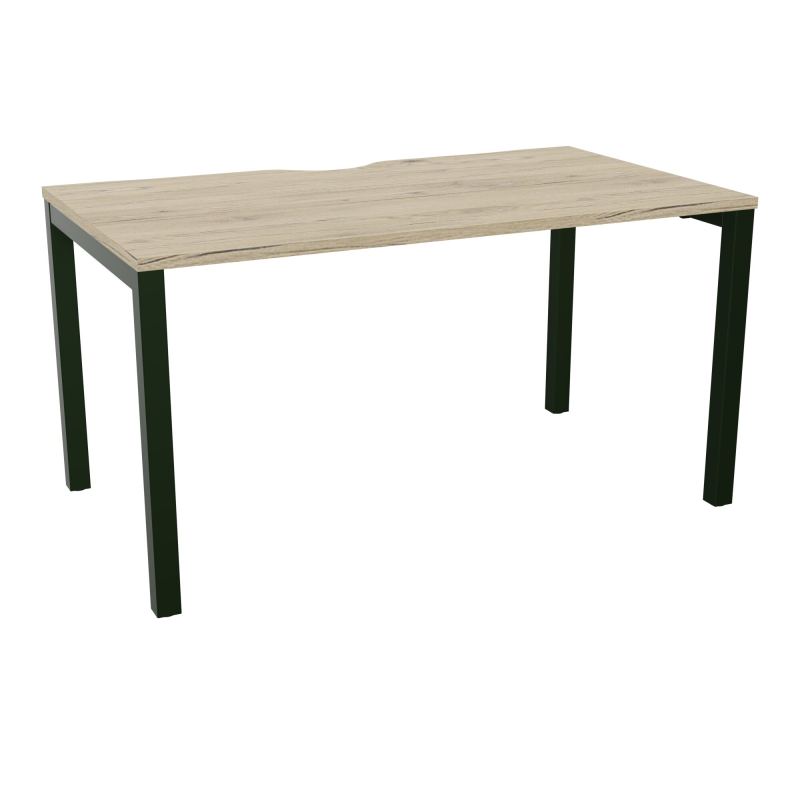 BUREAU ARIAL T RECT ECHANC.L140XP80 EP25 PIED CARRE ARCHE FX R3 ST