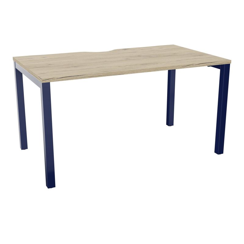 BUREAU ARIAL T RECT ECHANC.L140XP80 EP25 PIED CARRE ARCHE FX R3 X4