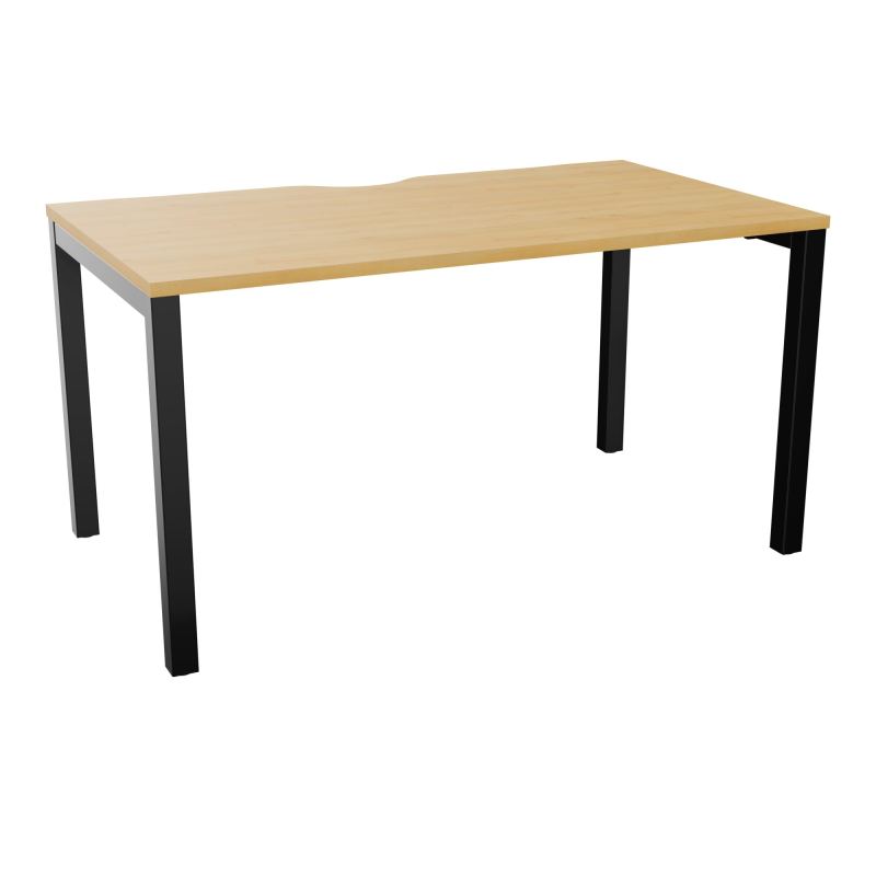 BUREAU ARIAL T RECT ECHANC.L140XP80 EP25 PIED CARRE ARCHE FX  R5 SG