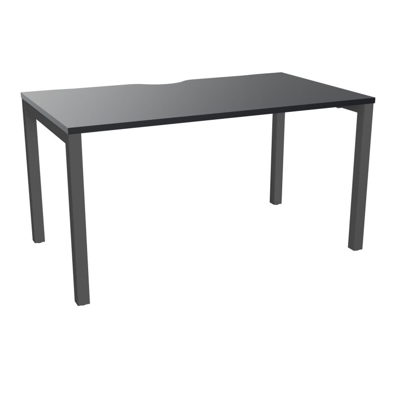 BUREAU ARIAL T RECT ECHANC.L140XP80 EP25 PIED CARRE ARCHE FX  R9 SC