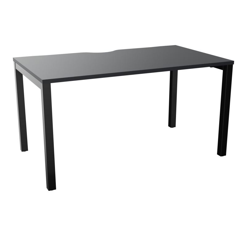 BUREAU ARIAL T RECT ECHANC.L140XP80 EP25 PIED CARRE ARCHE FX  R9 SG