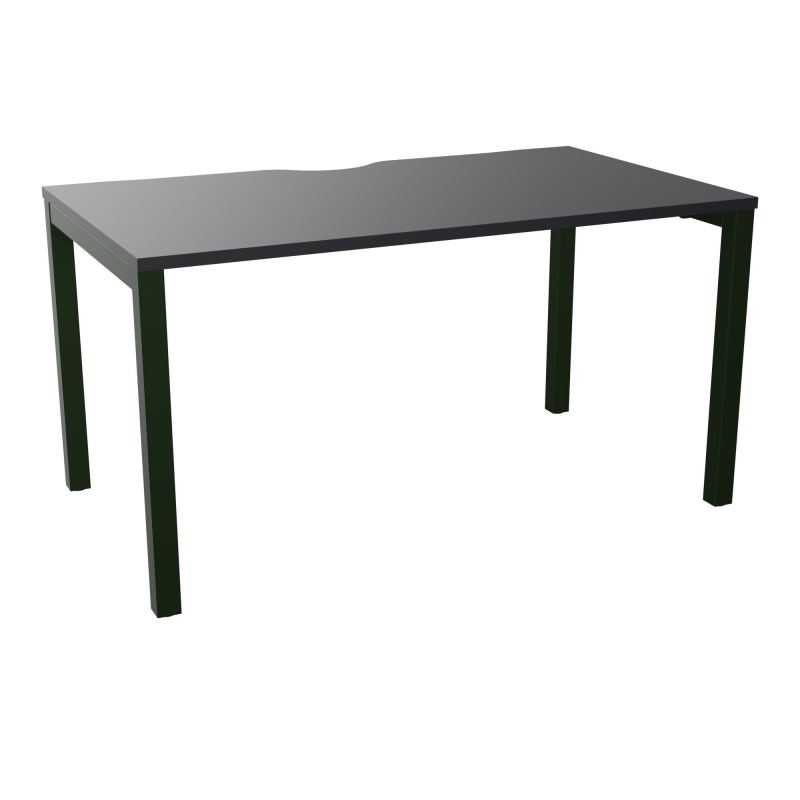 BUREAU ARIAL T RECT ECHANC.L140XP80 EP25 PIED CARRE ARCHE FX  R9 ST
