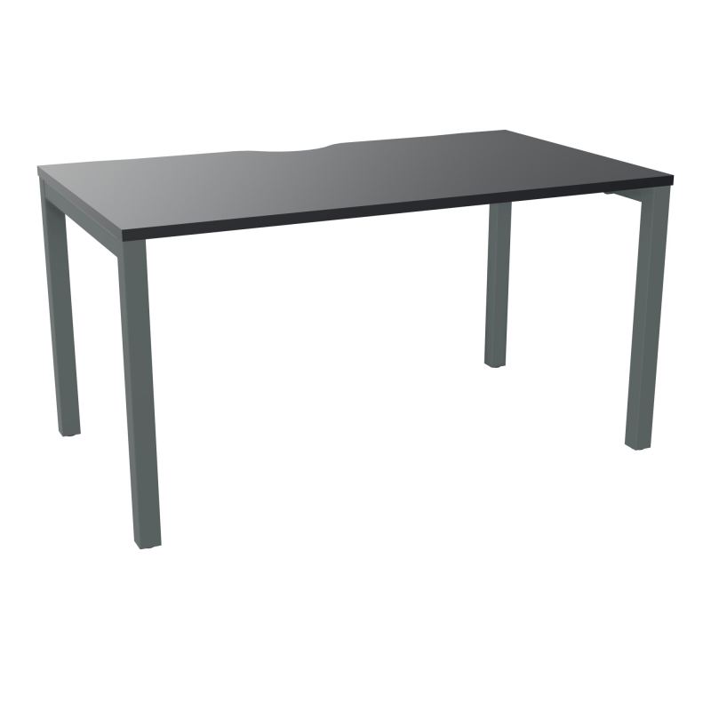 BUREAU ARIAL T RECT ECHANC.L140XP80 EP25 PIED CARRE ARCHE FX  R9 SU