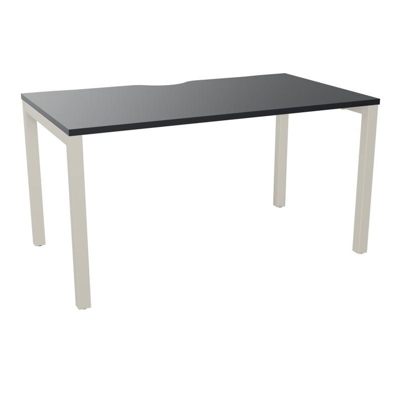 BUREAU ARIAL T RECT ECHANC.L140XP80 EP25 PIED CARRE ARCHE FX  R9 ZC