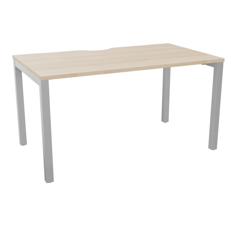 BUREAU ARIAL T RECT ECHANC.L140XP80 EP25 PIED CARRE ARCHE FX RZ SA