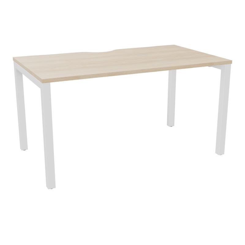 BUREAU ARIAL T RECT ECHANC.L140XP80 EP25 PIED CARRE ARCHE FX RZ SO