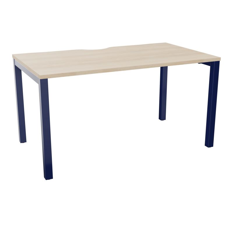 BUREAU ARIAL T RECT ECHANC.L140XP80 EP25 PIED CARRE ARCHE FX RZ X4