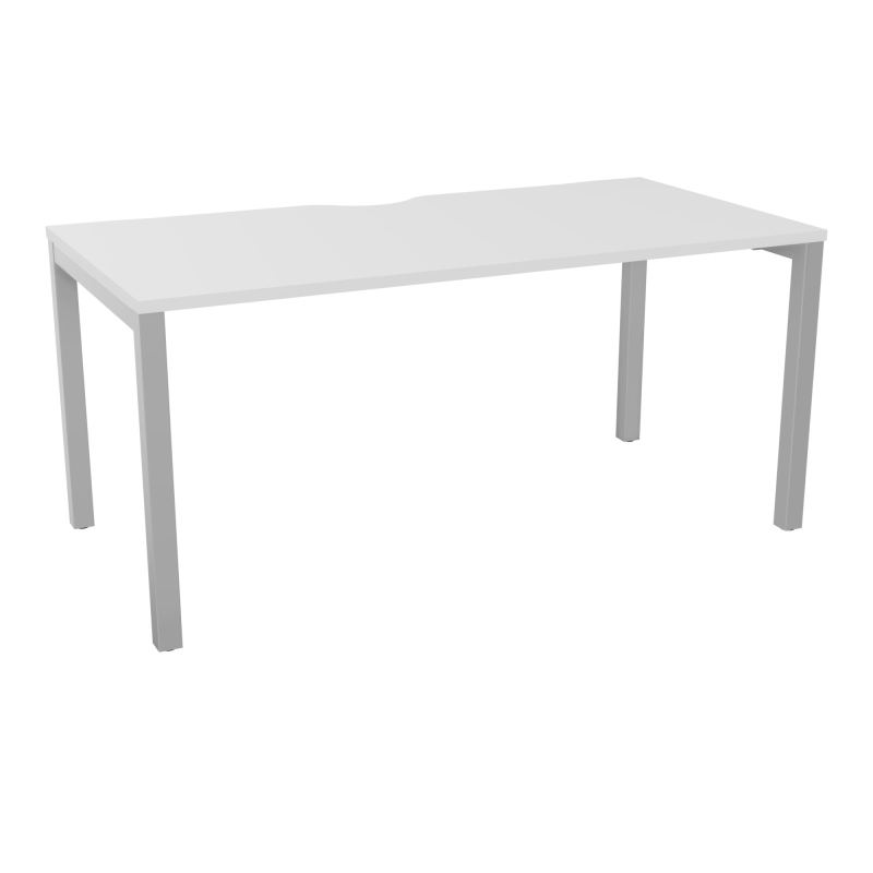 BUREAU ARIAL T RECT ECHANC.L160XP80 EP25 PIED CARRE ARCHE FX  MG SA