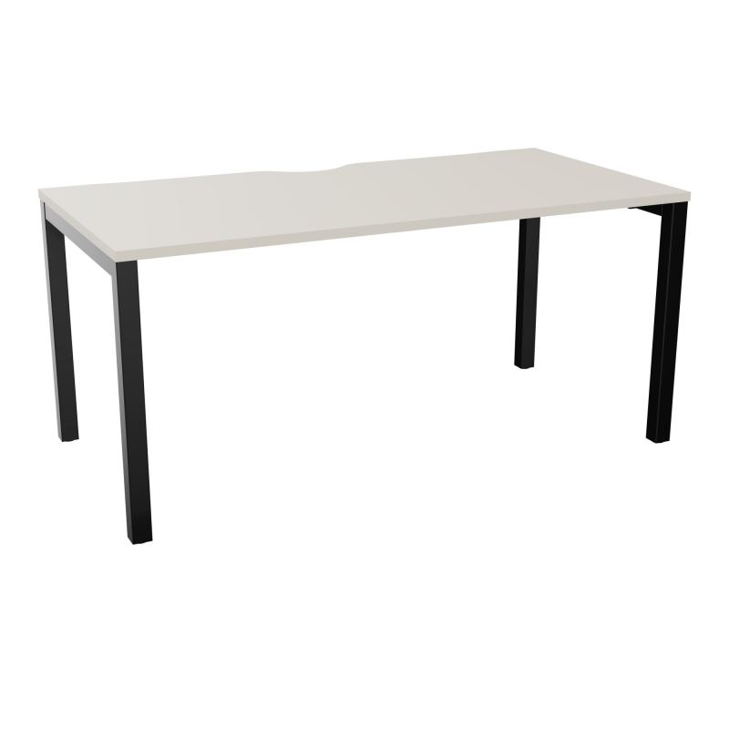 BUREAU ARIAL T RECT ECHANC.L160XP80 EP25 PIED CARRE ARCHE FX N5 SG
