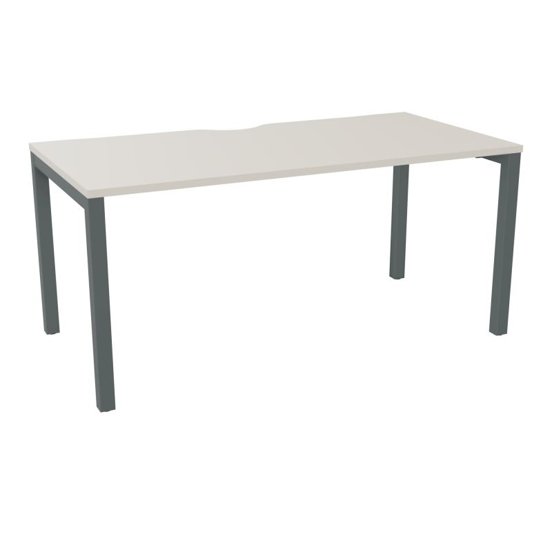 BUREAU ARIAL T RECT ECHANC.L160XP80 EP25 PIED CARRE ARCHE FX N5 SU