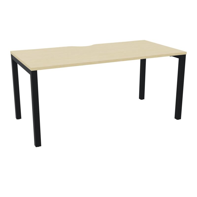 BUREAU ARIAL T RECT ECHANC.L160XP80 EP25 PIED CARRE ARCHE FX N8 ZP