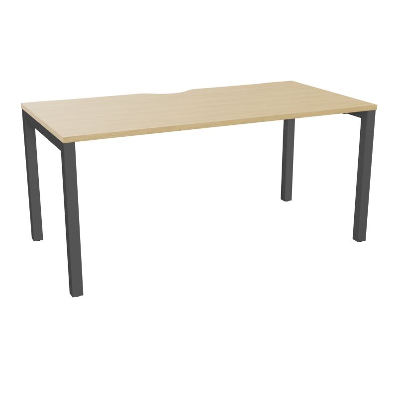 BUREAU ARIAL T RECT ECHANC.L160XP80 EP25 PIED CARRE ARCHE FX  R1 SC