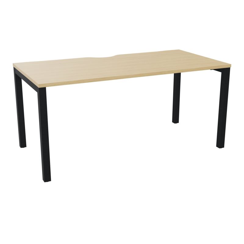 BUREAU ARIAL T RECT ECHANC.L160XP80 EP25 PIED CARRE ARCHE FX  R1 ZP
