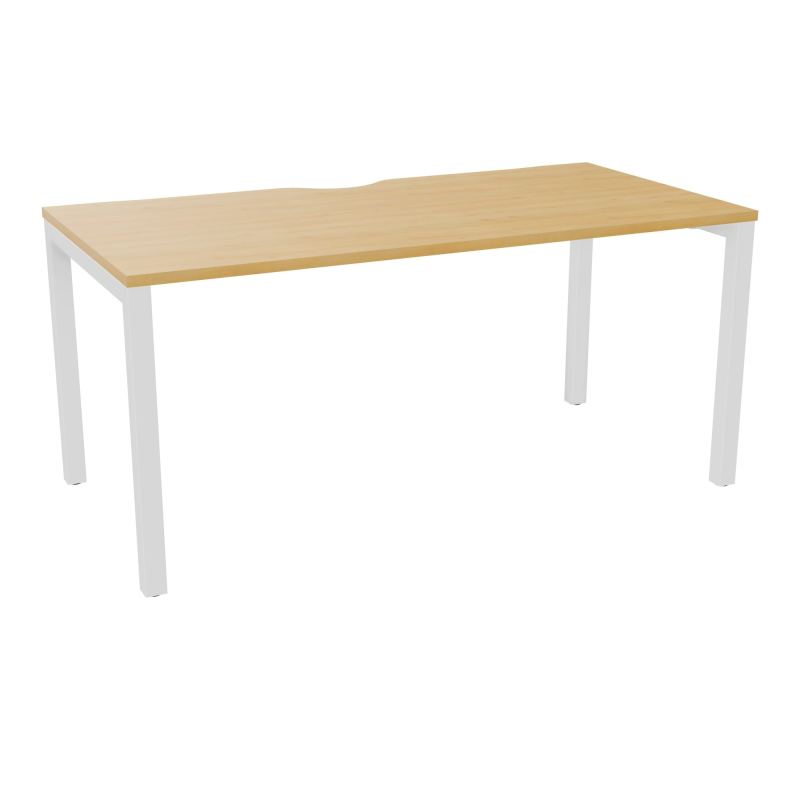 BUREAU ARIAL T RECT ECHANC.L160XP80 EP25 PIED CARRE ARCHE FX  R5 SO