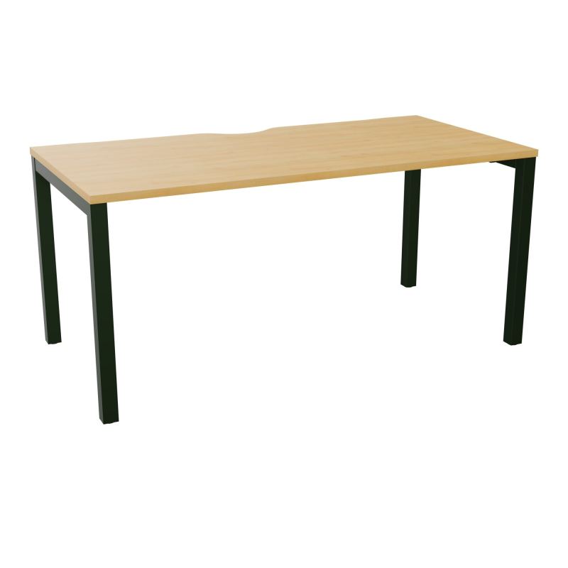 BUREAU ARIAL T RECT ECHANC.L160XP80 EP25 PIED CARRE ARCHE FX  R5 ST