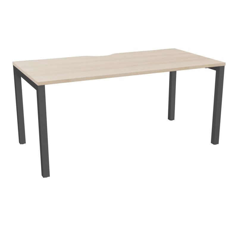 BUREAU ARIAL T RECT ECHANC.L160XP80 EP25 PIED CARRE ARCHE FX RZ SC