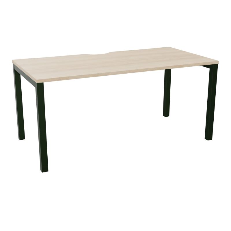 BUREAU ARIAL T RECT ECHANC.L160XP80 EP25 PIED CARRE ARCHE FX RZ ST