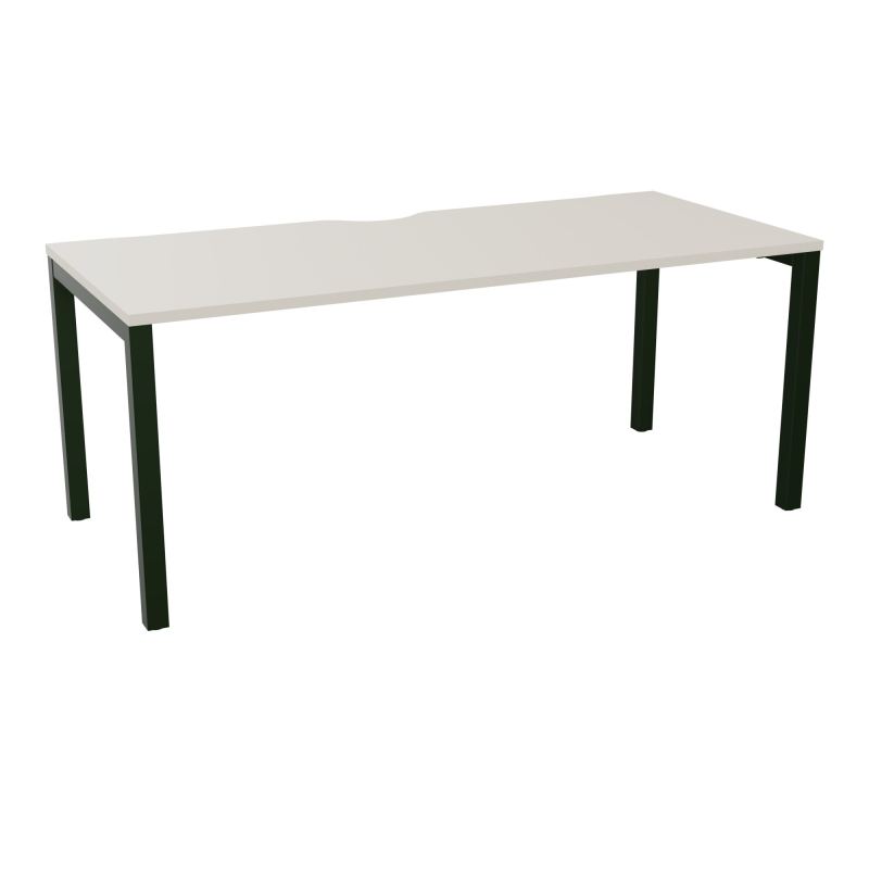 BUREAU ARIAL T RECT ECHANC.L180XP80 EP25 PIED CARRE ARCHE FX N5 ST