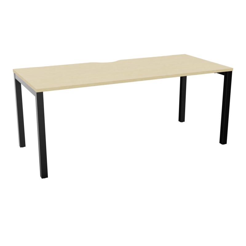 BUREAU ARIAL T RECT ECHANC.L180XP80 EP25 PIED CARRE ARCHE FX N8 SG