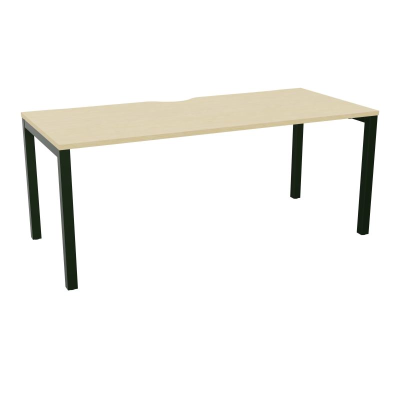 BUREAU ARIAL T RECT ECHANC.L180XP80 EP25 PIED CARRE ARCHE FX N8 ST
