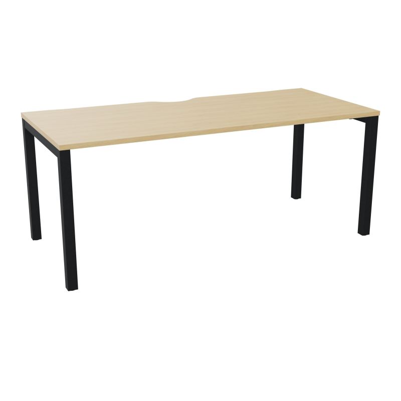 BUREAU ARIAL T RECT ECHANC.L180XP80 EP25 PIED CARRE ARCHE FX  R1 ZP