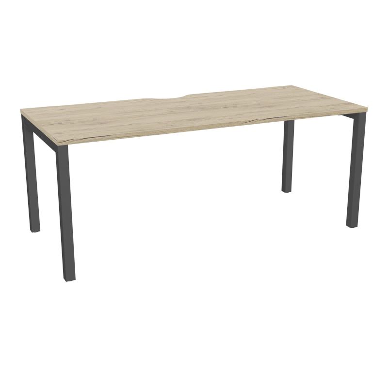 BUREAU ARIAL T RECT ECHANC.L180XP80 EP25 PIED CARRE ARCHE FX R3 SC