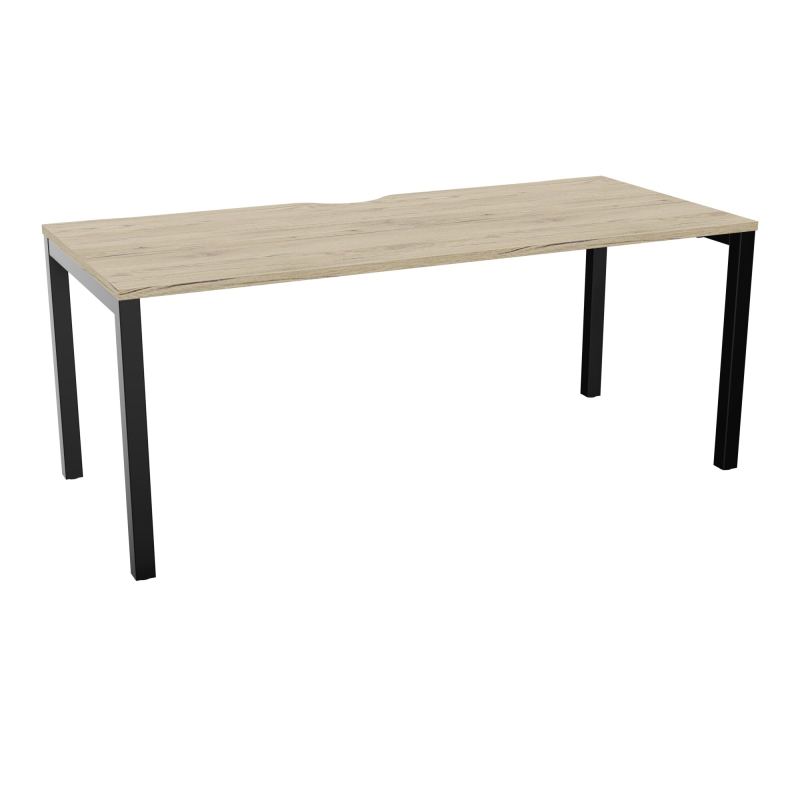 BUREAU ARIAL T RECT ECHANC.L180XP80 EP25 PIED CARRE ARCHE FX R3 SG