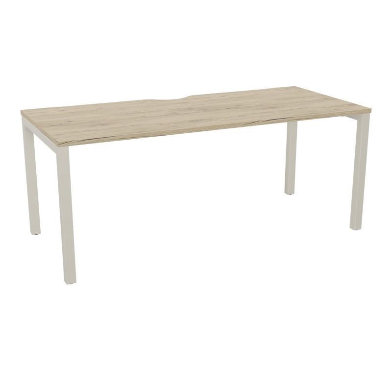 BUREAU ARIAL T RECT ECHANC.L180XP80 EP25 PIED CARRE ARCHE FX R3 ZC