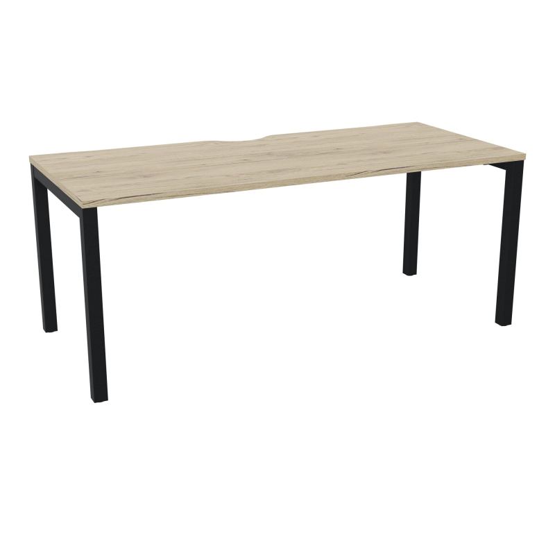 BUREAU ARIAL T RECT ECHANC.L180XP80 EP25 PIED CARRE ARCHE FX R3 ZP