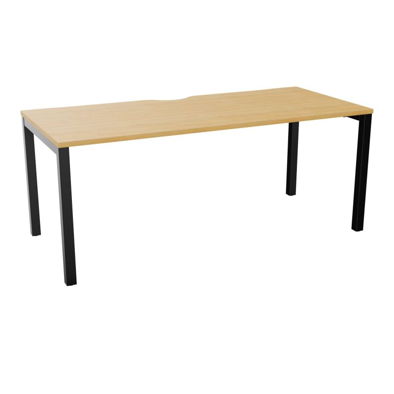 BUREAU ARIAL T RECT ECHANC.L180XP80 EP25 PIED CARRE ARCHE FX  R5 SG