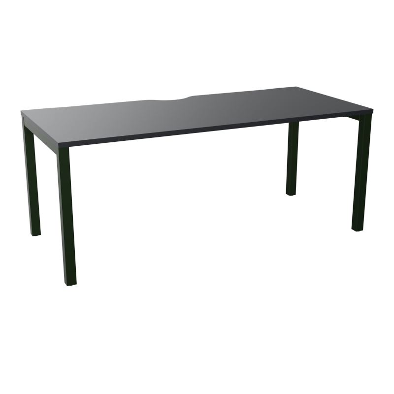 BUREAU ARIAL T RECT ECHANC.L180XP80 EP25 PIED CARRE ARCHE FX  R9 ST