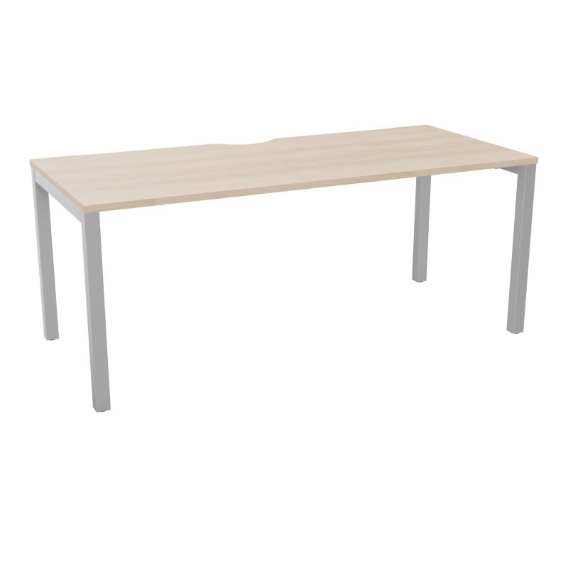 BUREAU ARIAL T RECT ECHANC.L180XP80 EP25 PIED CARRE ARCHE FX RZ SA