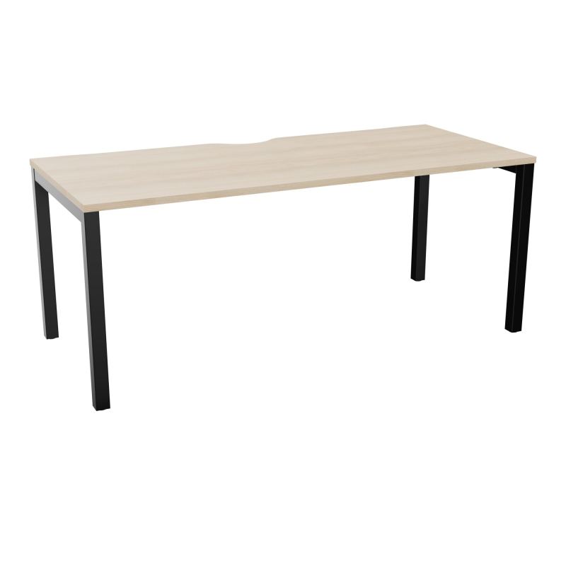 BUREAU ARIAL T RECT ECHANC.L180XP80 EP25 PIED CARRE ARCHE FX RZ SG